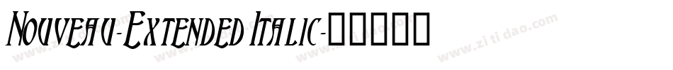 Nouveau-Extended Italic字体转换